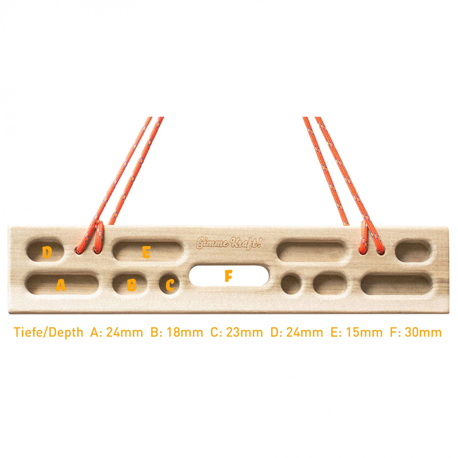 Gimme Kraft Hangboard Medium - Trainingsboard 2 Gimme Kraft Hangboard Medium - Trainingsboard – Bild 2